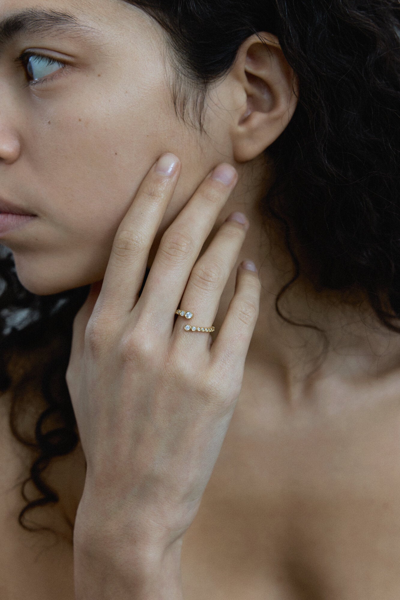 Orit Open ring - forgyldt